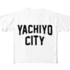 JIMOTO Wear Local Japanの八千代市 YACHIYO CITY フルグラフィックTシャツ