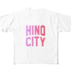 JIMOTO Wear Local Japanの日野市 HINO CITY フルグラフィックTシャツ