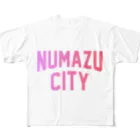 JIMOTOE Wear Local Japanの沼津市 NUMAZU CITY フルグラフィックTシャツ