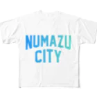 JIMOTO Wear Local Japanの沼津市 NUMAZU CITY フルグラフィックTシャツ