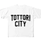 JIMOTO Wear Local Japanの鳥取市 TOTTORI CITY フルグラフィックTシャツ