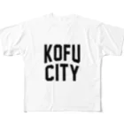 JIMOTO Wear Local Japanの甲府市 KOFU CITY All-Over Print T-Shirt