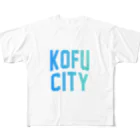 JIMOTOE Wear Local Japanの甲府市 KOFU CITY フルグラフィックTシャツ