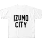 JIMOTO Wear Local Japanの出雲市 IZUMO CITY フルグラフィックTシャツ