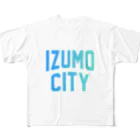 JIMOTO Wear Local Japanの出雲市 IZUMO CITY フルグラフィックTシャツ