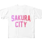 JIMOTO Wear Local Japanの佐倉市 SAKURA CITY All-Over Print T-Shirt