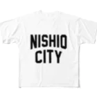 JIMOTOE Wear Local Japanの西尾市 NISHIO CITY All-Over Print T-Shirt