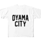 JIMOTO Wear Local Japanの小山市 OYAMA CITY フルグラフィックTシャツ