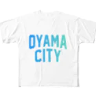 JIMOTOE Wear Local Japanの小山市 OYAMA CITY All-Over Print T-Shirt