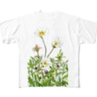 気ままに創作　よろず堂の花咲く小径①いろどり All-Over Print T-Shirt