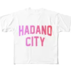 JIMOTO Wear Local Japanの秦野市 HADANO CITY All-Over Print T-Shirt