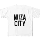 JIMOTOE Wear Local Japanの新座市 NIIZA CITY All-Over Print T-Shirt