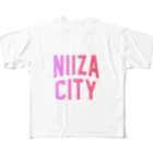 JIMOTOE Wear Local Japanの新座市 NIIZA CITY All-Over Print T-Shirt
