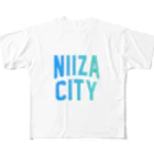 JIMOTOE Wear Local Japanの新座市 NIIZA CITY All-Over Print T-Shirt