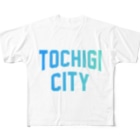 JIMOTO Wear Local Japanの栃木市 TOCHIGI CITY All-Over Print T-Shirt
