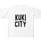 JIMOTOE Wear Local Japanの久喜市 KUKI CITY All-Over Print T-Shirt