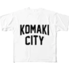 JIMOTO Wear Local Japanの小牧市 KOMAKI CITY フルグラフィックTシャツ