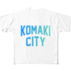 JIMOTOE Wear Local Japanの小牧市 KOMAKI CITY All-Over Print T-Shirt