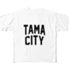 JIMOTOE Wear Local Japanの多摩市 TAMA CITY All-Over Print T-Shirt