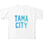 JIMOTO Wear Local Japanの多摩市 TAMA CITY フルグラフィックTシャツ