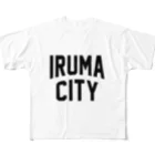 JIMOTOE Wear Local Japanの入間市 IRUMA CITY フルグラフィックTシャツ