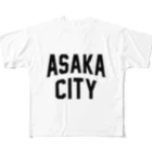 JIMOTOE Wear Local Japanの朝霞市 ASAKA CITY フルグラフィックTシャツ