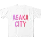 JIMOTO Wear Local Japanの朝霞市 ASAKA CITY All-Over Print T-Shirt