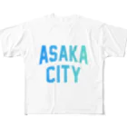 JIMOTO Wear Local Japanの朝霞市 ASAKA CITY All-Over Print T-Shirt