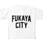 JIMOTOE Wear Local Japanの深谷市 FUKAYA CITY All-Over Print T-Shirt