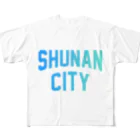 JIMOTOE Wear Local Japanの周南市 SHUNAN CITY All-Over Print T-Shirt