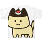 夏海ハヤヲキのプリンねこ フルグラフィックTシャツ