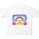 Monokomono+のMEA ALOHA・メアアロハ フルグラフィックTシャツ