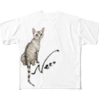 idumi-artの猫　Neco All-Over Print T-Shirt