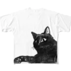 やまねくんのくろねこ  少しリアル All-Over Print T-Shirt