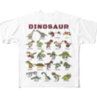 すとろべりーガムFactoryのちょっとゆるい恐竜図鑑 フルグラフィックTシャツ