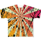 グリオショップの日章旗ペンキ染め All-Over Print T-Shirt