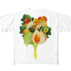 カワウソとフルーツの【forseasons】フィサリス All-Over Print T-Shirt