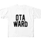 JIMOTOE Wear Local Japanの大田区 OTA WARD フルグラフィックTシャツ