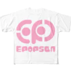 イポップサン-epopsan-のイポップサンロゴマークピンク All-Over Print T-Shirt