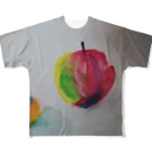 おの林檎と蜜柑 フルグラフィックTシャツ