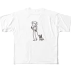 Boston ShopのDog-walking...？ All-Over Print T-Shirt