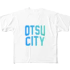 JIMOTO Wear Local Japanの大津市 OTSU CITY フルグラフィックTシャツ