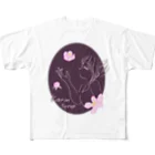 Karinsyrupの花梨の花香る(赤紫) All-Over Print T-Shirt