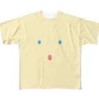 クリムオンラインショップ suzuri店のネフィリムフェイス（ビッグ） All-Over Print T-Shirt