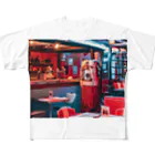 AkasakaBase - アカサカベースのAmerican Diner All-Over Print T-Shirt