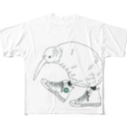 @miのキーウィとスニーカー All-Over Print T-Shirt