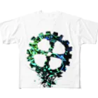 うなせんラボの開花 / UNLB-D-001 All-Over Print T-Shirt