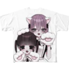 纈珠✝︎のにゃんにゃんメイドチェキ All-Over Print T-Shirt