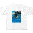 robipanのペンギン フルグラフィックTシャツ