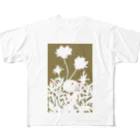 気ままに創作　よろず堂の花咲く小径⑤きいろ フルグラフィックTシャツ